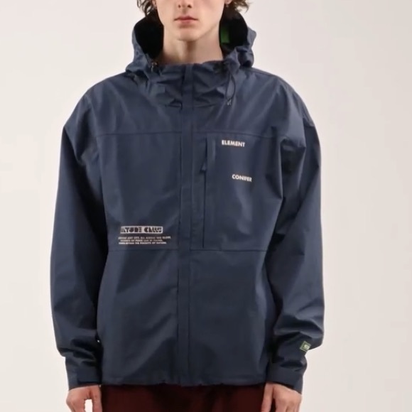 Nature Calls X Element Tempest Shell Jacket SZ XL Ski Skate Snowboard Waterproof - Picture 1 of 15